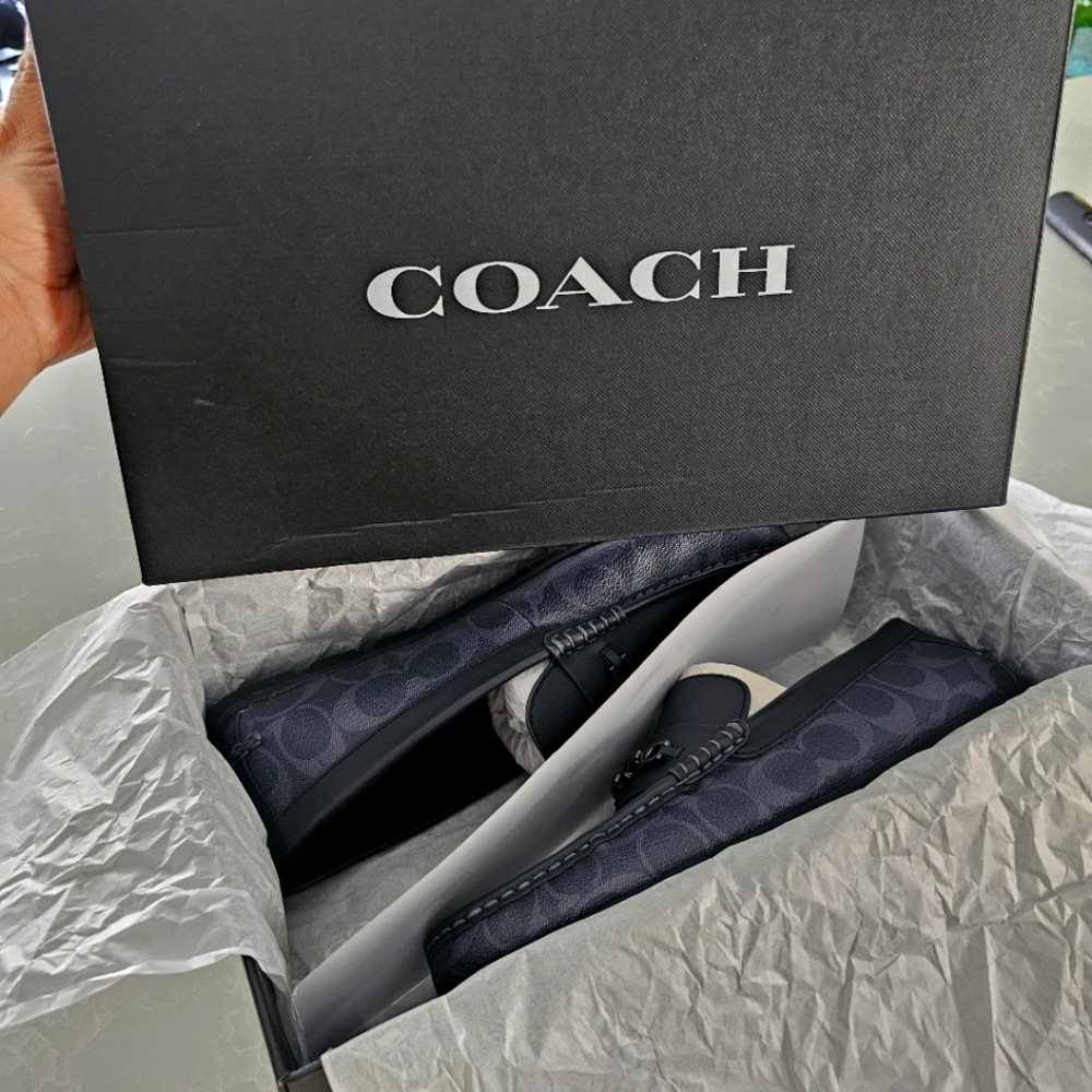 Coach Mott Driver Signature Midnight Navy US 9 Men